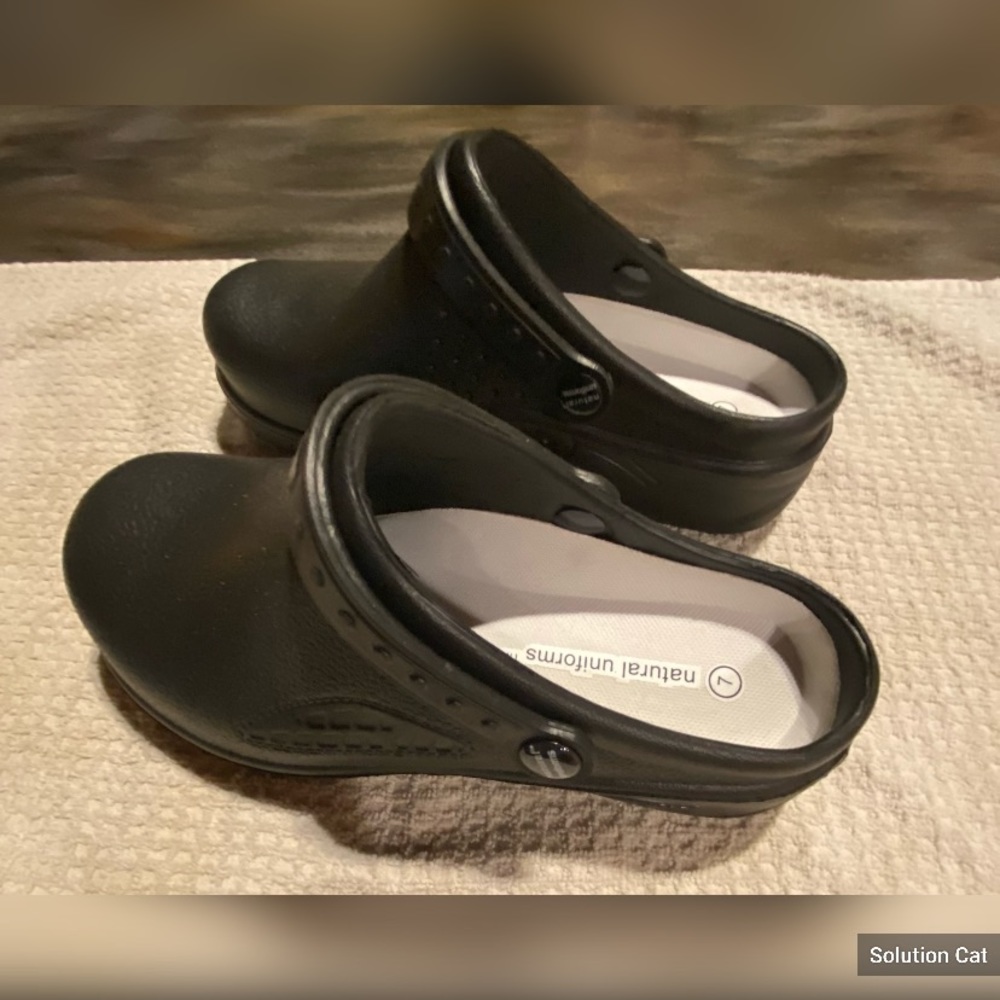 Natural Uniform clogs. NWOT